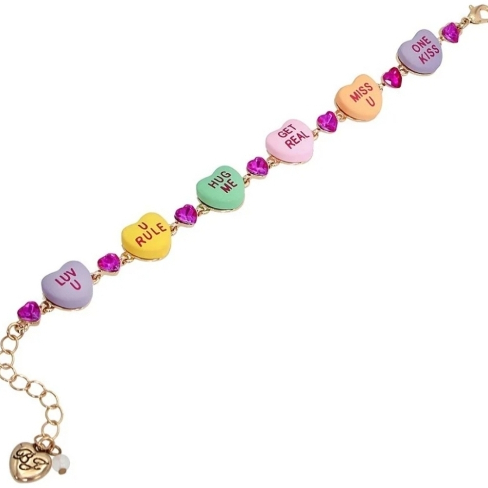 💕▪️Betsey Johnson ▪️(broken Link ) ❌️Damaged❌️ Think Pink Candy Bracelet - Picture 6 of 8
